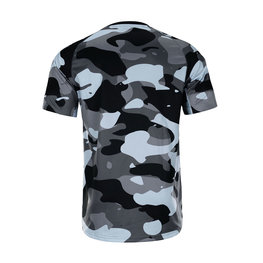 HOLOKOLO Cyklistický dres s krátkým rukávem - HIDE N SEEK MTB - černá/šedá